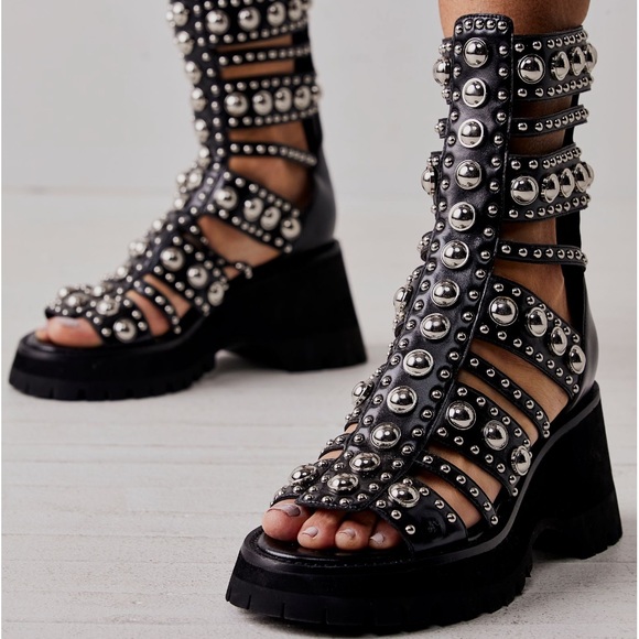 Jeffrey Campbell Shoes - 🎉HP BNIB Jeffrey Campbell X Free People Fully Studded Gladiator Sandals US Sz 6